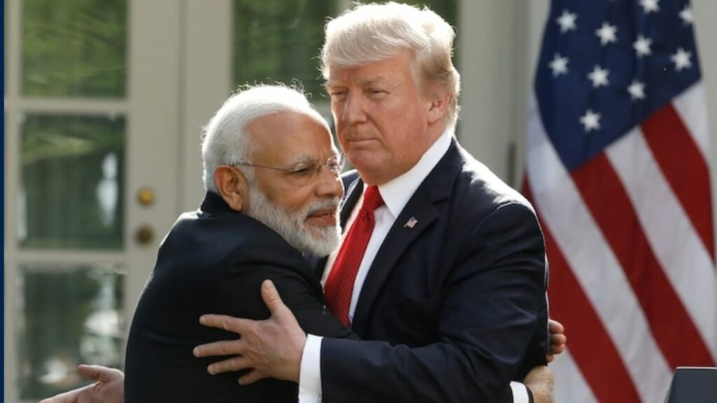 Modi Hugs Trump